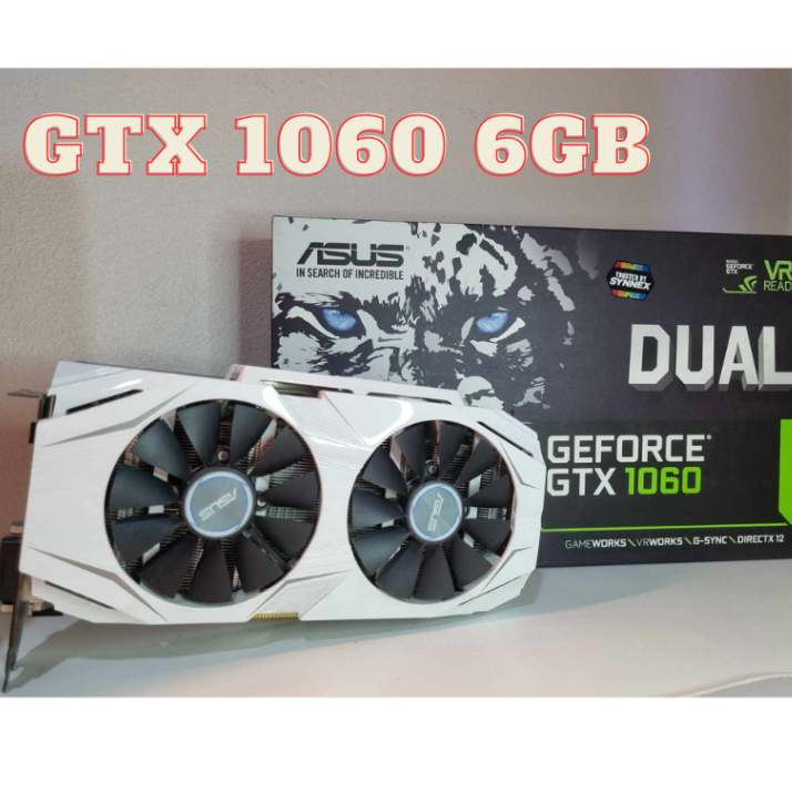 GTX 1060 6GB  DUAL ASUS  มือสอง มีกล่อง