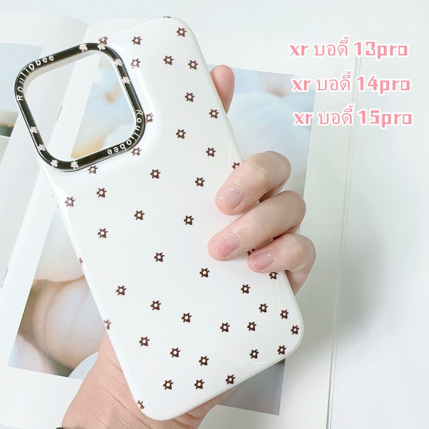 🔥ส่งจากไทย🔥ดอกไม้ขนาดเล็ก แฟชั่น อ่อนนุ่ม เคส for iPhone XR body 14Pro 16Pro เคสไอโฟน Xr บอดี้ 13Pro