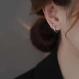 [พร้อมส่งจากไทย🇹🇭] ต่างหูห่วงเงิน925 (1คู่) ต่างหูแฟชั่น ไม่คัน ไม่แพ้ ใส่อาบน้ำได้ เกรดพรีเมี่ยม NA01. RA4. Mellow