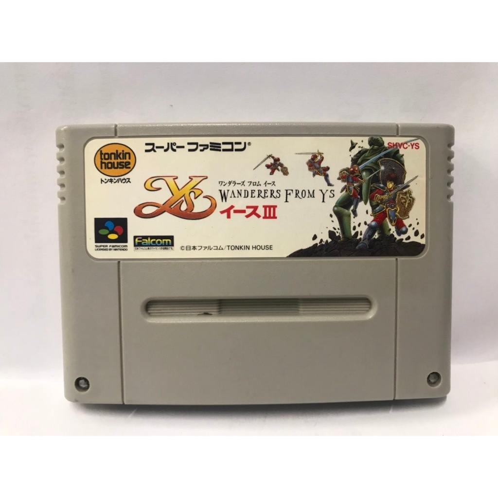 ตลับแท้ (SFC) Ys III 3 Wanderers from Ys  ( Japan) Super Famicom  สินค้ามือสองนำเข้าจากญี่ปุ่น