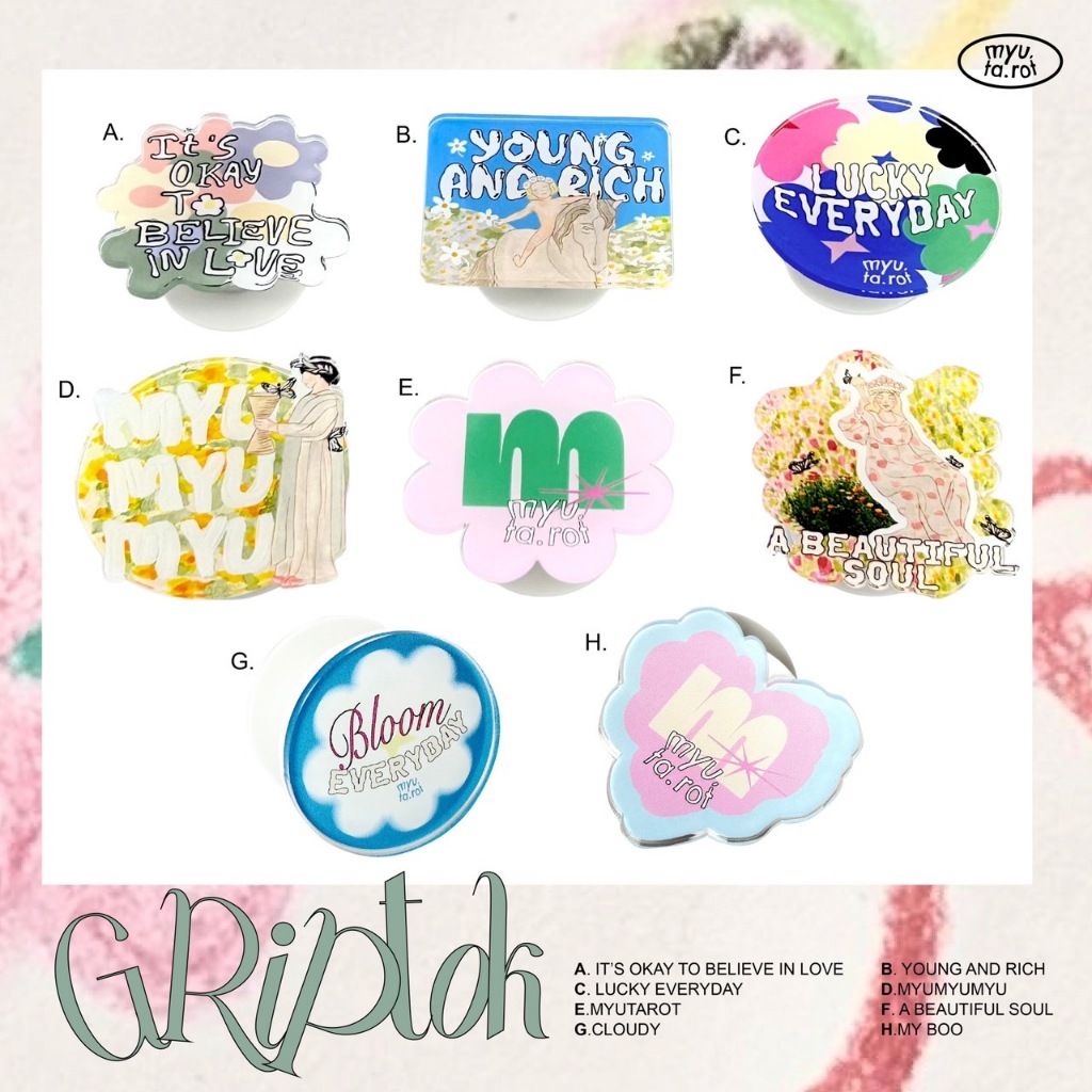 griptok กริ๊ปต็อก ที่ติดหลังมือถือ myutarot