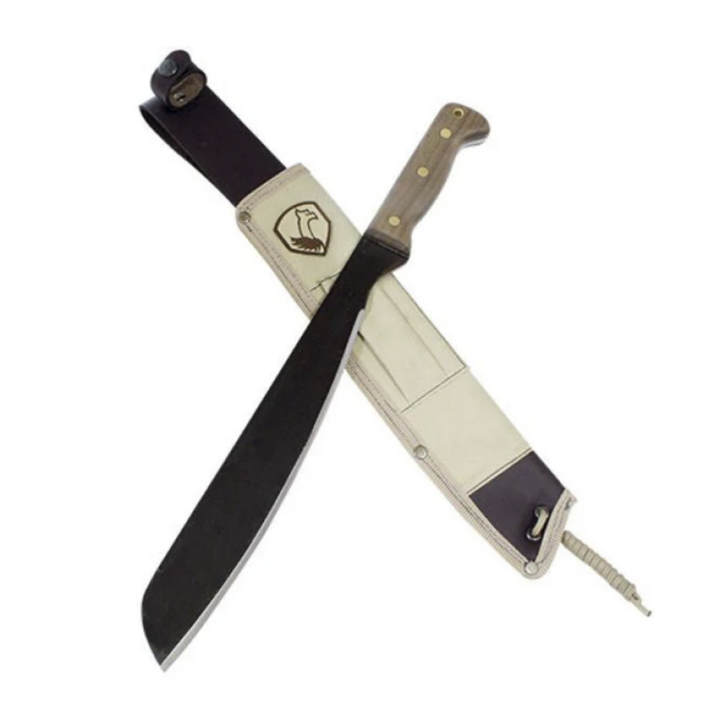 Condor Australian Army Machete มีด เหล็ก High Carbon ด้ามไม้ พร้อมซองหนังและไนลอน by Jeep Camping