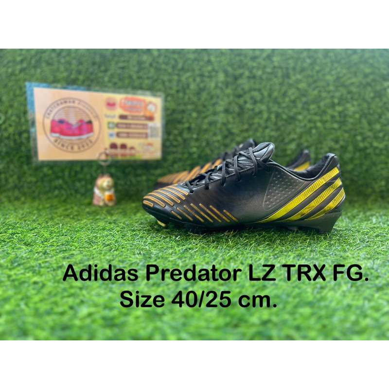 Adidas Predator LZ TRX FG. Size 40/25 cm. #รองเท้ามือสอง #รองเท้าฟุตบอล #รองเท้าสตั๊ด #สตั๊ดตัวท็อป