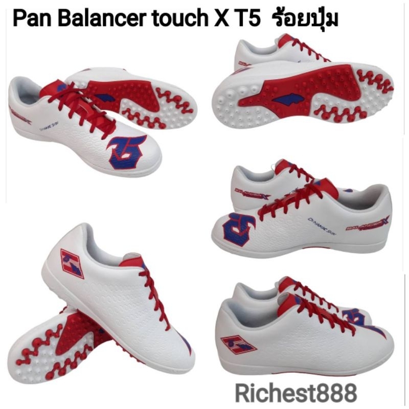 Pan รองเท้าร้อยปุ่มแพน สำหรับหญ้าเทียม Pan Balancer touch X T5 TURF 39-44 PF153P