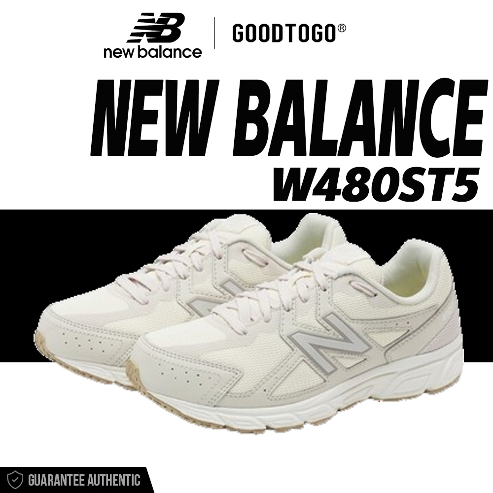 แท้💯% New Balance 480 v5 NB W480ST5 Beige SNEAKERS