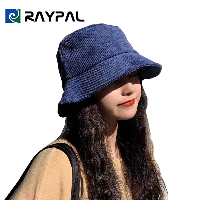 หมวกบักเก็ต กำมะหยี่ลูกฟูก สีพื้น มินิมอล bucket Ins ปรับขนาดได้