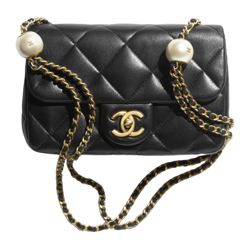 Chanel/หนังแกะ/กระเป๋าโซ่/กระเป๋าถือ/กระเป๋าสะพาย/ของแท้ 100%