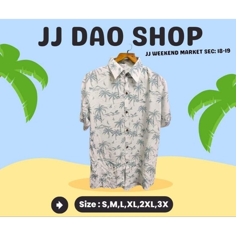 #2 เสื้อฮาวาย  hawaii ผ้าสปัน JJ.Dao Shop