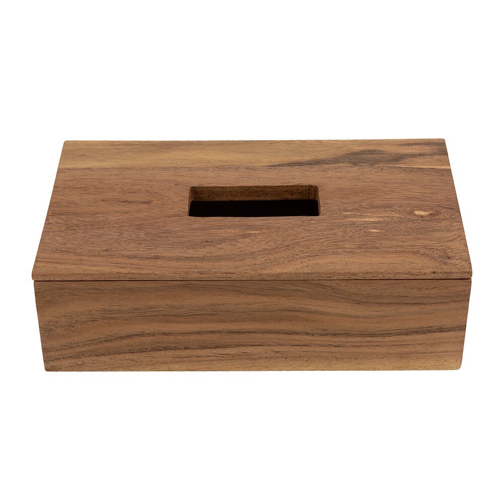 กล่องทิชชู่ไม้จามจุรี W 5.5" x L 10”x H 4" l ACACIA WOOD TISSUE BOX W 5.5" x L 10”x H 4"