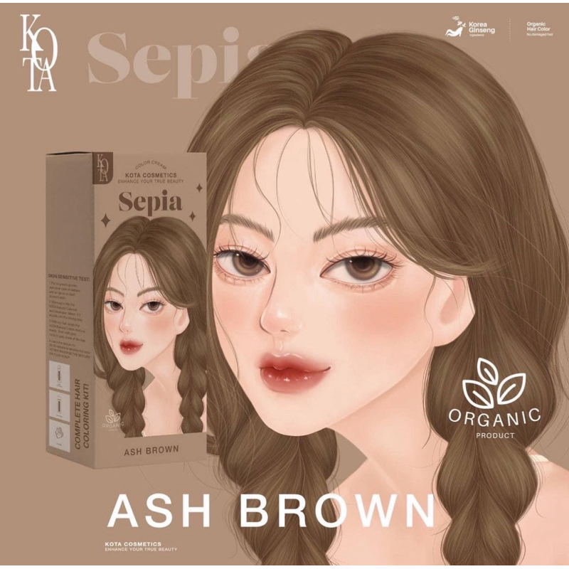 สีย้อมผม สีผมโคตะ KOTA COSMETICS ย้อมผมออแกรนิค