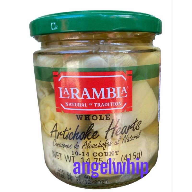 ￼LARAMBLA  WHOLE  ARTICHOKE  HEARTS  415  G. ลาแรมบลา อาร์ติโช๊คฮาร์ดในน้ำเกลือขนาด 415 กรัม