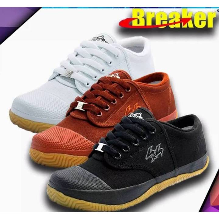 Breaker รองเท้าผ้าใบ รองเท้าเบรกเกอร์ พื้นฟุตซอล(สีเหลือง)
