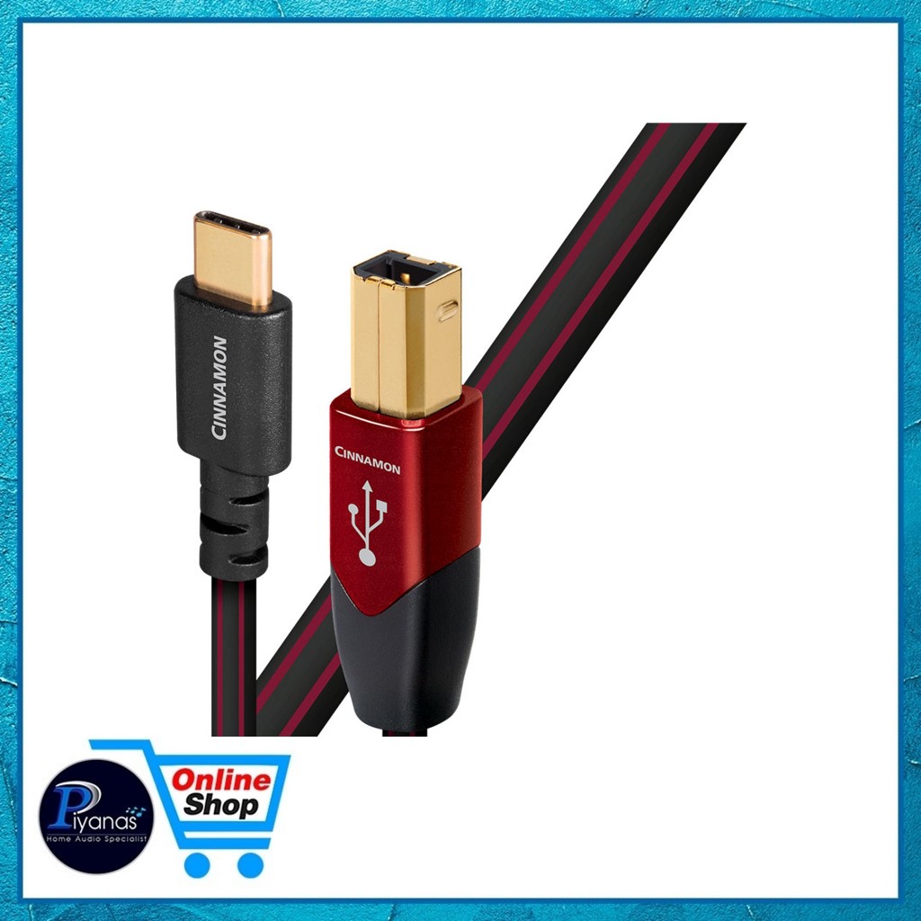 AUDIOQUEST : USB CINNAMON (C TO B) (USB 2.0) (0.75M)/(1.5M) /piyanas electric/ปิยะนัส อิเล็คทริคส์