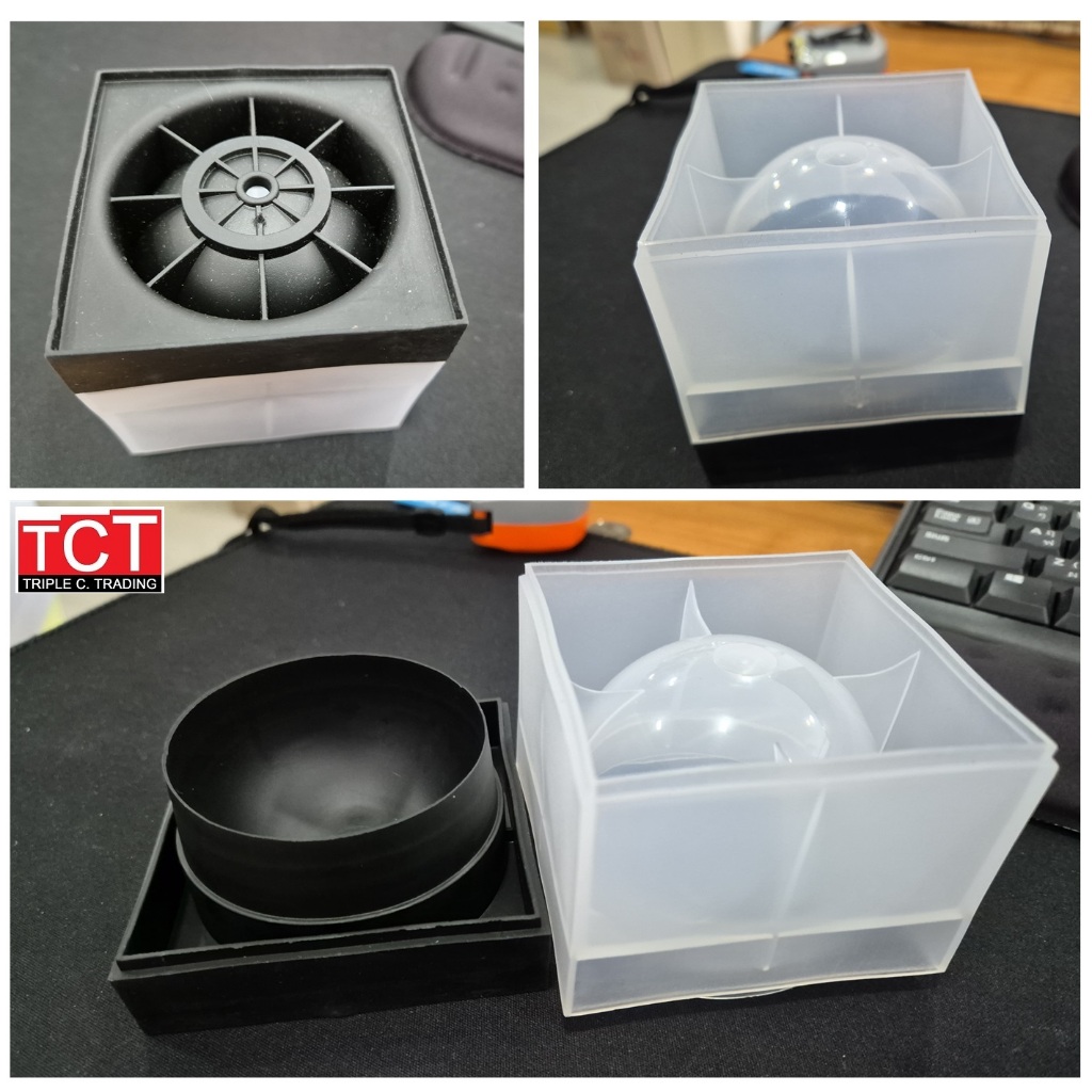 ถาดน้ำแข็งกลม พิมพ์ทำน้ำแบบกลม แบบ1ก้อน ขนาดน้ำแข็ง 2.5 นิ้ว ใช้วัสดุฟู๊ตเกรดอย่างดี Sphere Ice Molds - รูปที่ 2