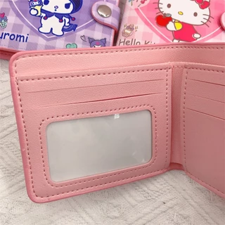 กระเป๋าสตางค์ กระเป๋าใส่เหรียญ ขนาดเล็ก แบบพกพา ลายการ์ตูน Kuromi Melody Kitty แมว สุนัข เหมาะกับใส่บัตรรถบัส แฟชั่นสําห