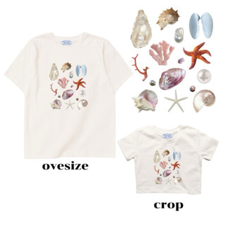 Resign.studio เสื้อยืด Crop & Oversize - Under the sea
