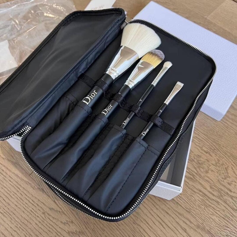 NEW Dior Backstage Makeup Brush Set in Travel Pouch VIP Gift Set Dior Box #แท้