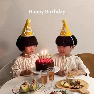 [พร้อมส่ง] หมวกวันเกิด หมวกHappy Birthday น่ารัก มีหลายแบบ