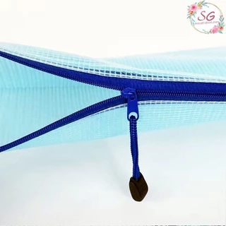 WGD2024 กระเป๋าดินสอแบบตาข่ายมีซิป กันน้ำ ขนาด B4, A3, A4, A5, A6 มี 5 สี เหมาะสำหรับเครื่องเขียน