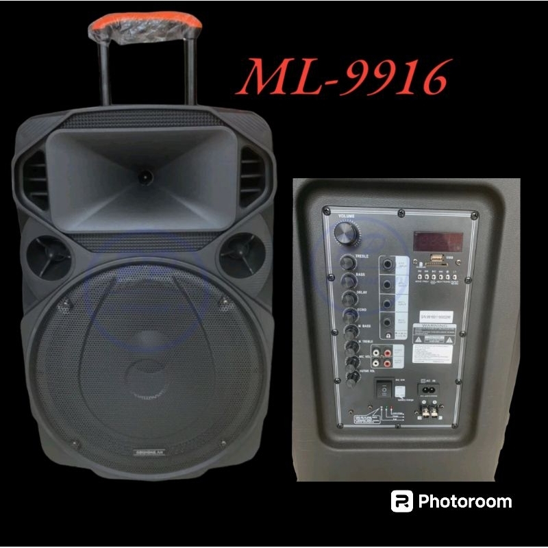 ตู้ลำโพง15นิ้ว 80W  Soundmilan ML-200515(ML-9916)