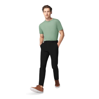 GQ Perfect Stretch Light Chino™ กางเกงชิโน ผ้ายืดเบาสบาย กางเกงขายาวสำหรับผู้ชาย สีดำ [2 ชิ้นเพียง 3,190.-]