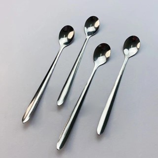 ช้อนสแตนเลสด้ามยาว ช้อนคนกาแฟ ช้อนชานม