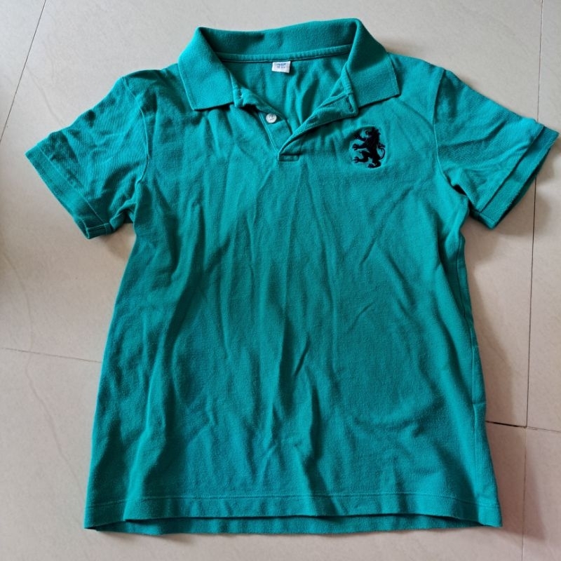 เสื้อยืดเด็กคอโปโลสีเขียว (10K)