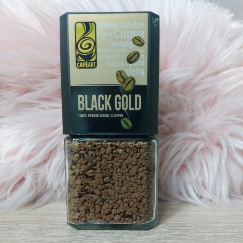 cafeart black gold 100% freeze dried coffee 100g.
