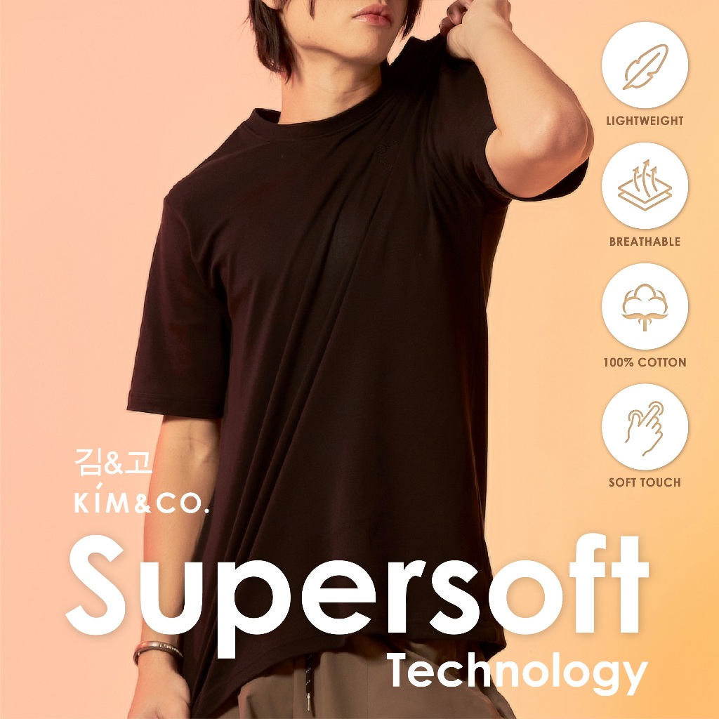 Kim&Co Original เสื้อยืด Basic T-shirt Men รุ่น KCTBM001