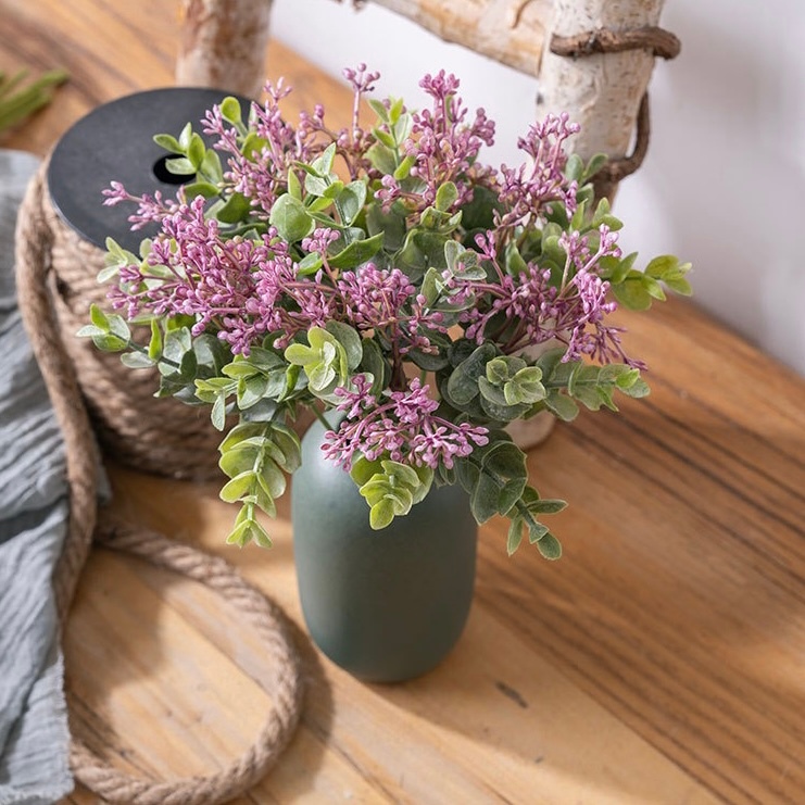 OurHome [พร้อมส่ง] ยูคาลิปตัส Artificial Eucalyptus ตกแต่งงานแต่งงาน ดอกไม้ปลอม ดอกไม้ประดับห้อง อุปกรณ์ประกอบฉากภาพ กา ราคา ถูกที่สุด ดีลบีเคเค แกลเลอรีภาพที่ 7