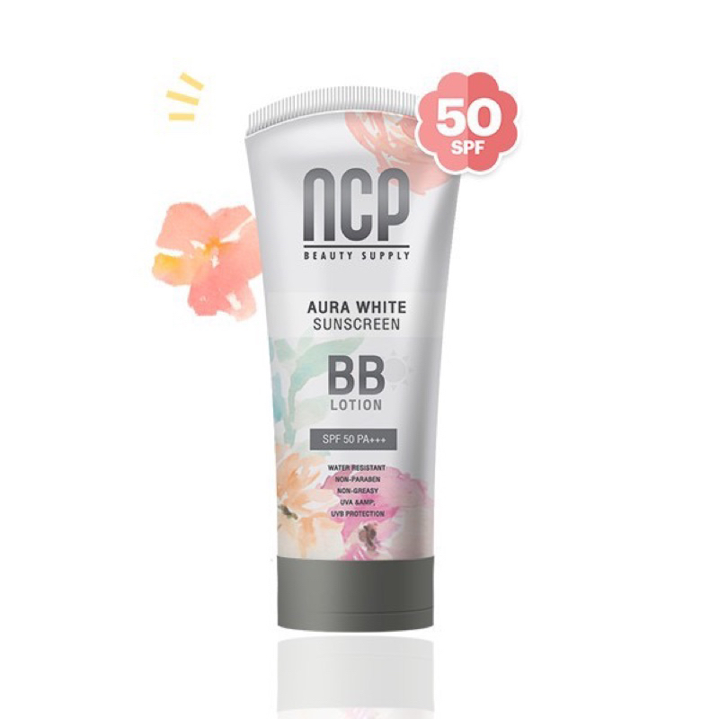 NCP Aura White Sunscreen BB Lotion SPF50 PA