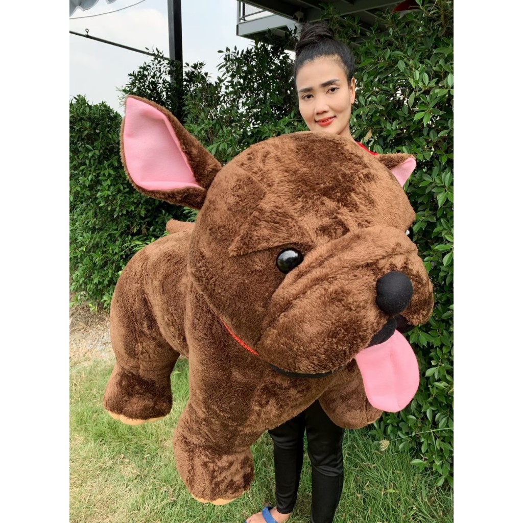 ตุ๊กตาหมาเจมส์ ตัวใหญ่สวย ขนาด1เมตร สินค้าผลิตในประเทศไทย ขนสวย ขนนุ่ม น่ากอด พร้อมส่งจ้า