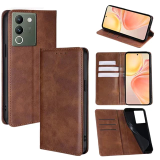 เคสฝาพับหนัง Xunte สำหรับ Vivo V60 V50 Lite V40 V40Pro V40lite V30 V30Pro V27 Pro V29 V29e ใส่บัตรได้ ตั้งได้