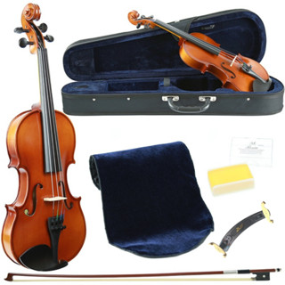 ไวโอลินสำหรับผู้เริ่มต้น ไวโอลินไม้แท้ Nakovitz รุ่น 170A ขน…
