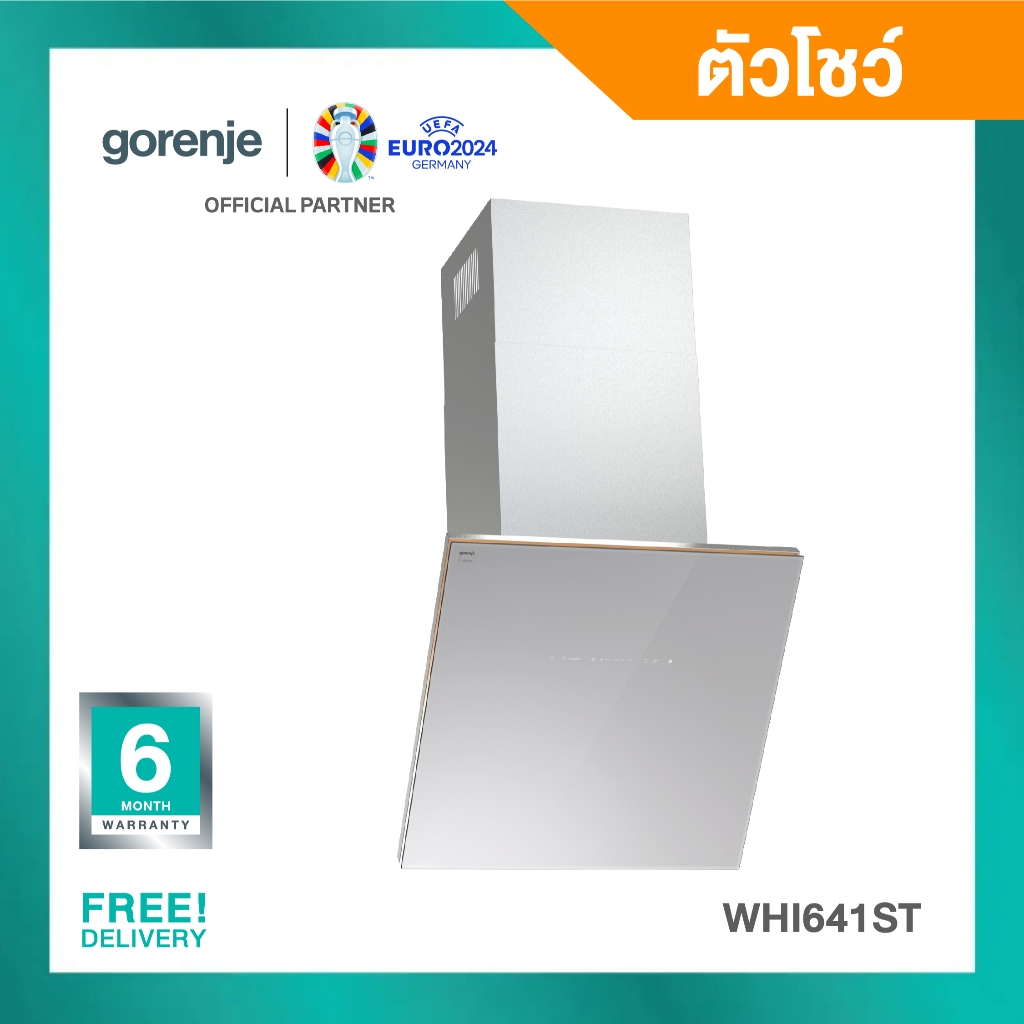 (สินค้าตัวอย่าง เกรด C) เครื่องดูดควัน ชนิดติดผนัง ขนาด 60 ซม. ปรับความแรงได้ 3 ระดับ (Model: WHI641