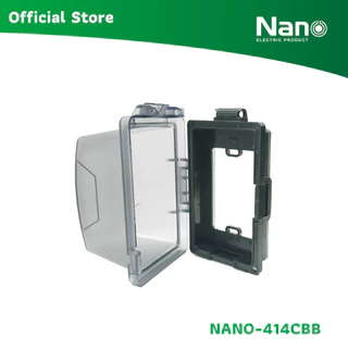 NANO ฝาครอบแผงหน้ากากกันน้ำแบบฝาสูง (1 ชิ้น/กล่อง) รุ่น NANO-414