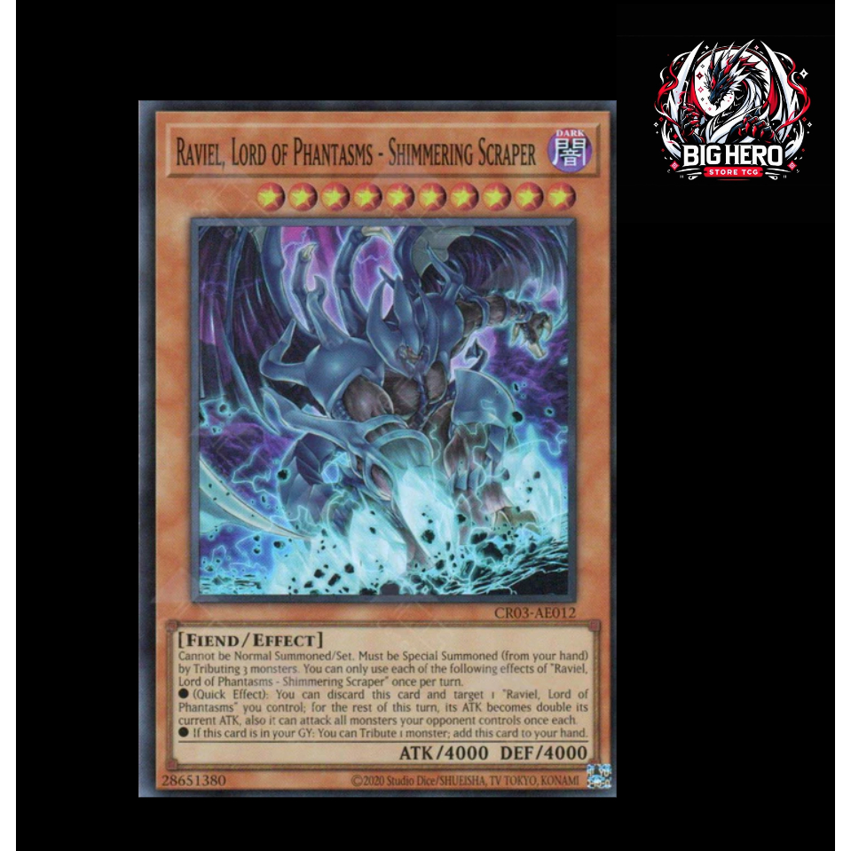 Yu-Gi-Oh Asia-Eng [CR03-AE012] Raviel, Lord of Phantasms - Shimmering Scraper (Super Rare)