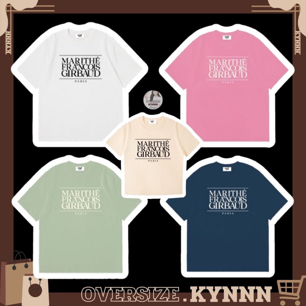 เสื้อยืด Oversize มาริตเต้ ผ้าคอตตอนหนานุ่ม ป้าย Qotton Land (Q002)