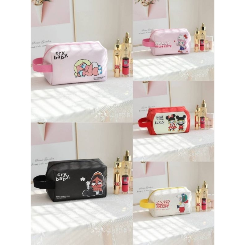 กระเป๋าใส่เครื่องสำอางค์ ใส่เครื่องเขียน ลายน้องCay Baby ทรงซิปเปิดได้กว้าง ใส่ของได้จุ มีหูหิ้ว
