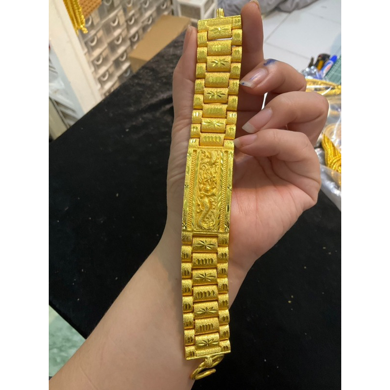 สร้อยข้อมือ เลสข้อมือ 10 บาท เนื้อทราย  (สีสินค้าตามรูป/วีดีโอ) ฟรีตะขอ2