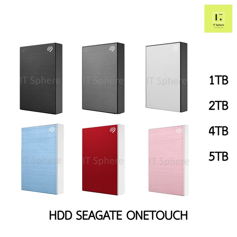 SEAGATE ONE TOUCH WITH PASSWORD PROTECTION External HDD 1TB 2TB 4TB 5TB  ฮาร์ดดิส external