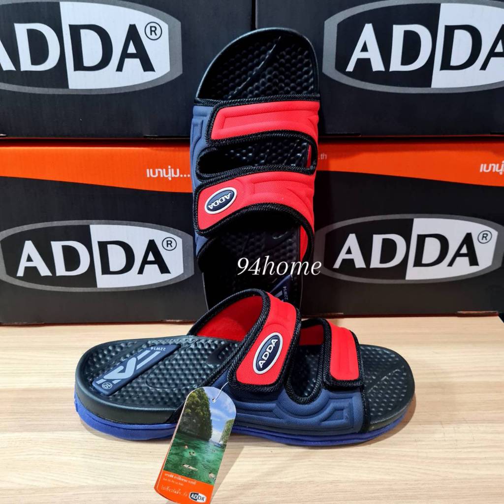 22W14M8 ADDA รองเท้าแตะ รองเท้าลำลอง แบบสวม ปรับขนาดได้ 22W14M8 (ไซส์4-11)วัดขนาดไซส์ที่ตารางทุกครั้งก่อนสั่งนะคะ