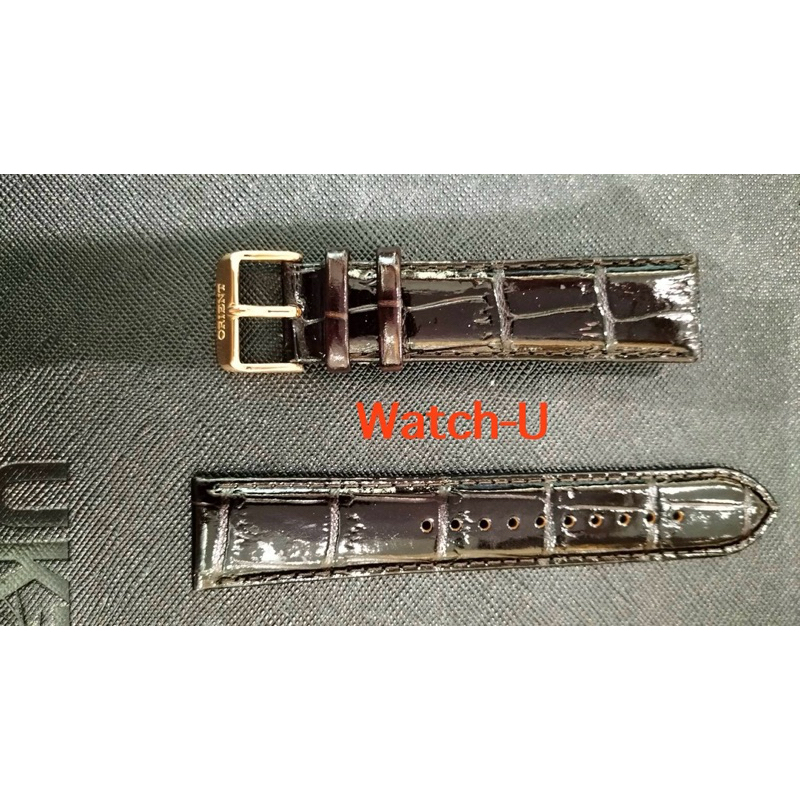 สายหนังนาฬิกา ORIENT 22mm น้ำตาลเข้ม ของแท้เบิกศูนย์