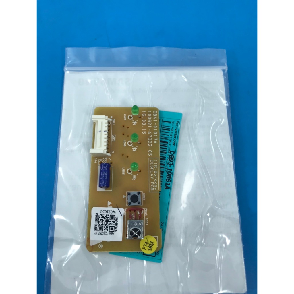 ST3632 SAMSUNG DB93-10861A แผงรับสัญญาณรีโมท์แอร์ อะไหล่แอร์ SAMSUNG อะไหล่ใหม่/แท้บริษัท DB93-10861A
