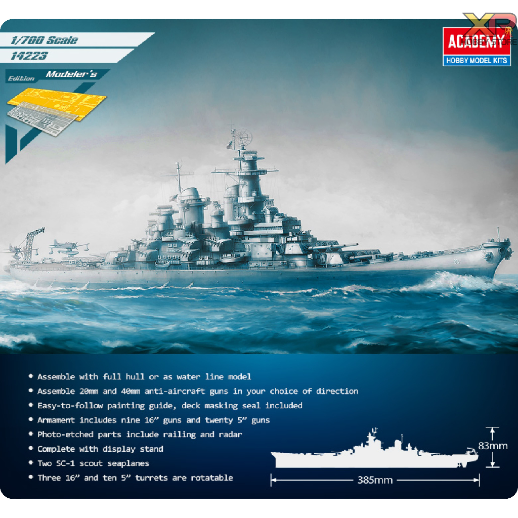 [Academy Model] 1/700: USS MISSOURI BB-63 (AC 14223)