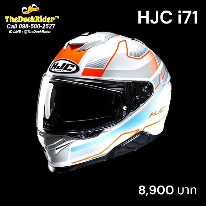 รุ่นใหม่ล่าสุด!! 2024 HJC รุ่น i71 IORLX MC27 มีแว่นดำกันแดด รองรับติดตั้งบลูทูธ SMART HJC GEN 2