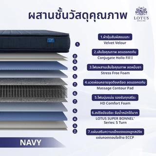 LOTUS รุ่น Precise I ที่นอนลดอาการปวดหลัง สลายแรงกดทับ เหมาะสำหรับคนรักสุขภาพ
