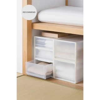MUJI มูจิ กล่องอเนกประสงค์โพลีโพรพิลีน กล่องลิ้นชัก วางของ ใส่ของ ลิ้นชัก
