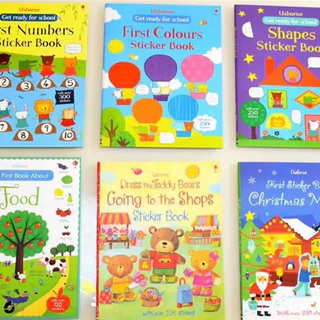 พร้อมส่ง Usborne Sticker English Book สมุดภาพสติ๊กเกอร์ หนังสือสติกเกอร์ติดสนุก สมุดสติกเกอร์ภาษาอังกฤษ