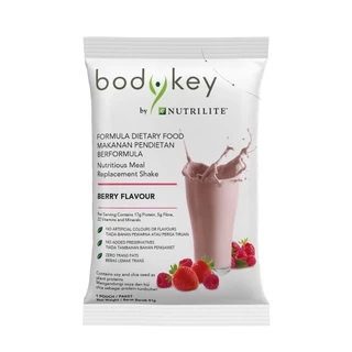 (ขายราคาถูก) bodykey บอดี้คีย์สูตรใหม่ รสกาแฟ ช็อกโกแลต และเบอร์รี่ บรรจุ 14 ซอง